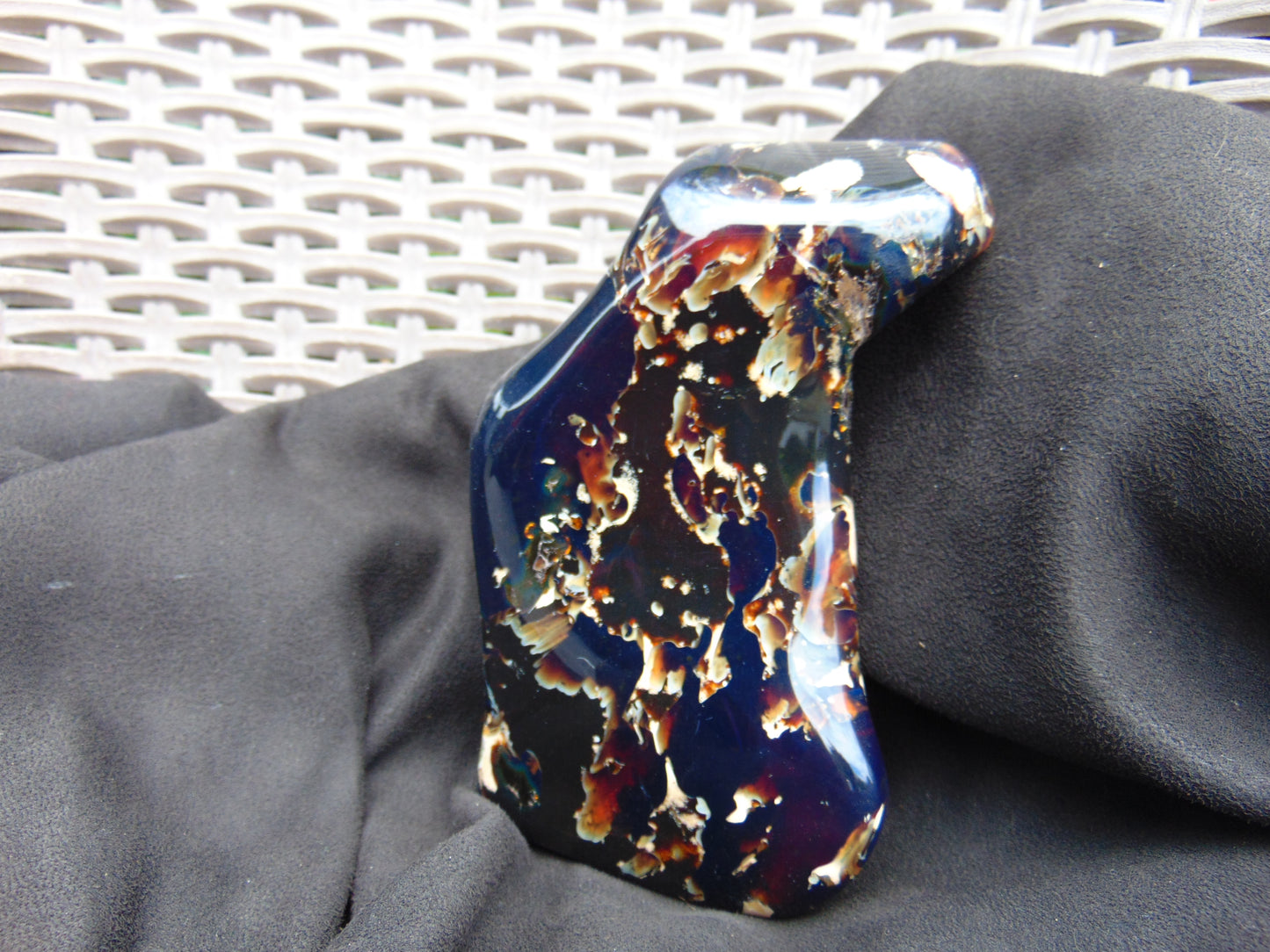 405 Gr Full Polished Indonesia Blue Amber for Healing ML64