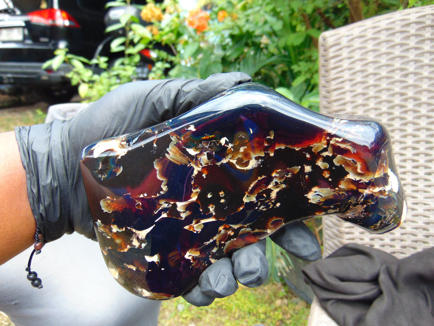 405 Gr Full Polished Indonesia Blue Amber for Healing ML64
