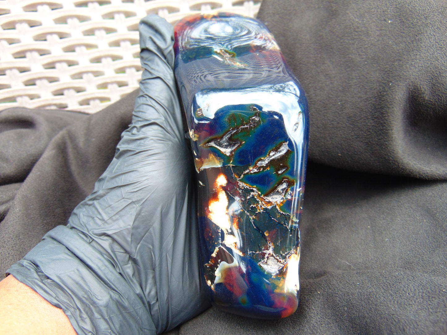 405 Gr Full Polished Indonesia Blue Amber for Healing ML64