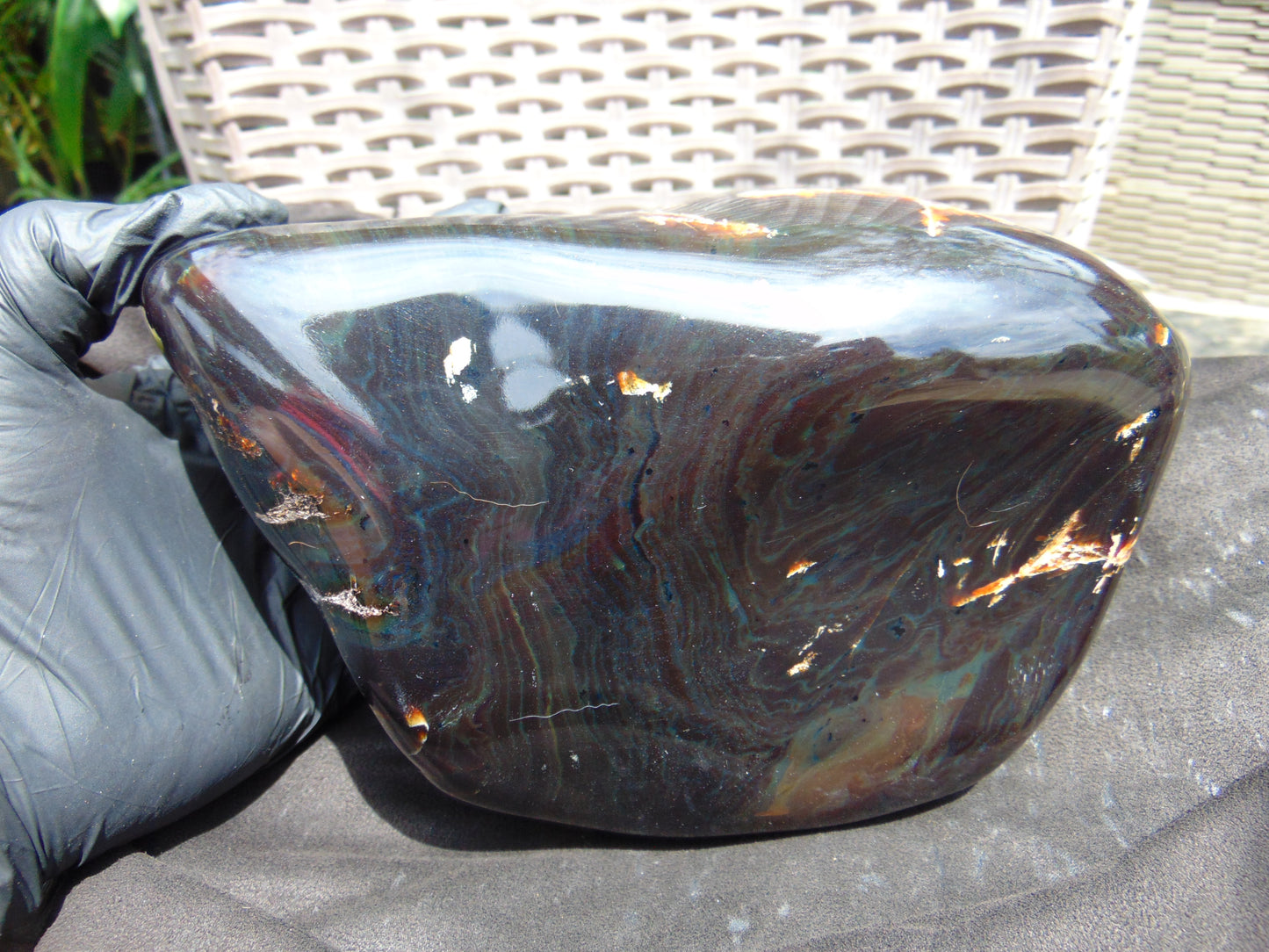 1333 gram Big Full Polished Indonesian Dark Amber for Healing ML63