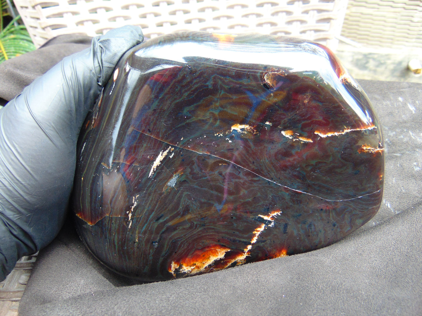 1333 gram Big Full Polished Indonesian Dark Amber for Healing ML63