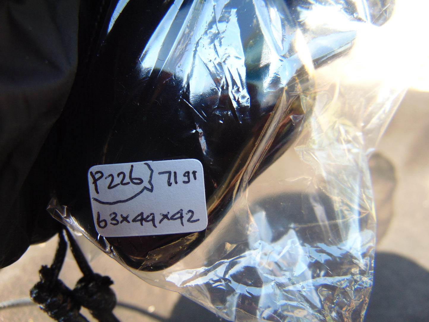 71 gr Pendant Indonesian Black Amber for Healing P226