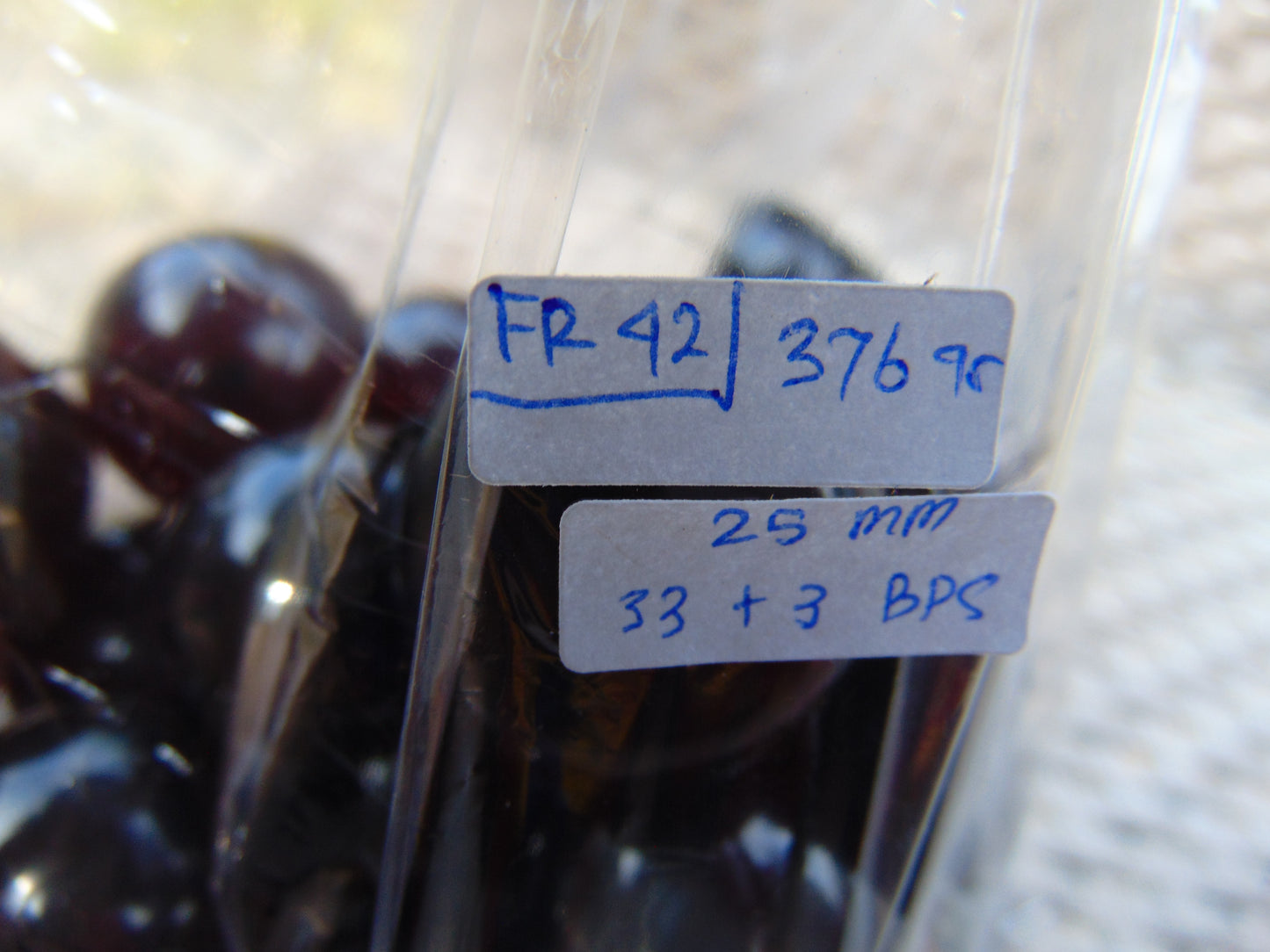 376 gr Big Tasbih Mesbah Rosary 33+3 Beads 25 mm Indonesian Cherry Red Amber for Healing Collection FR42