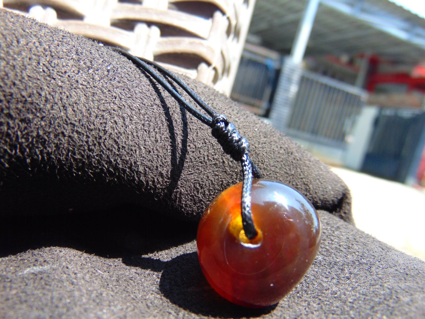 6 gr Pendant Indonesian Red Amber for Healing A525