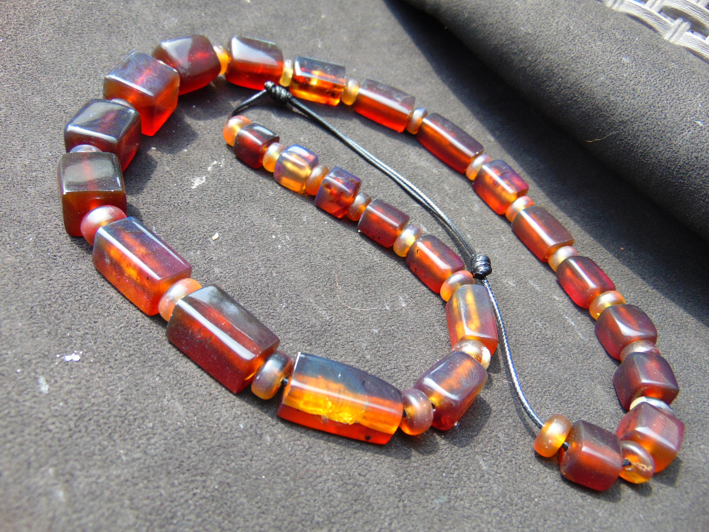 87 gram Small Beads Combination Necklace Indonesian Amber for Healing NE51