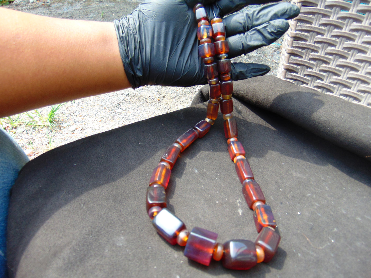 87 gram Small Beads Combination Necklace Indonesian Amber for Healing NE51