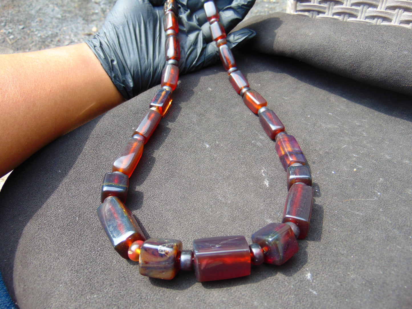 99 gram Small Beads Combination Necklace Indonesian Amber for Healing NE56