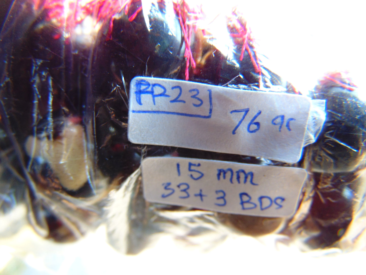 76 gr Tasbih Mesbah Rosary 33+3 Beads 16 mm Indonesian Dark White Amber for Healing FR23