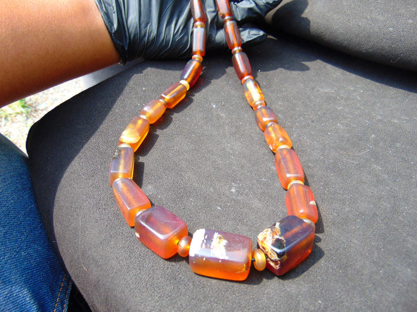 90 gram Small Beads Combination Necklace Indonesian Amber for Healing NE53