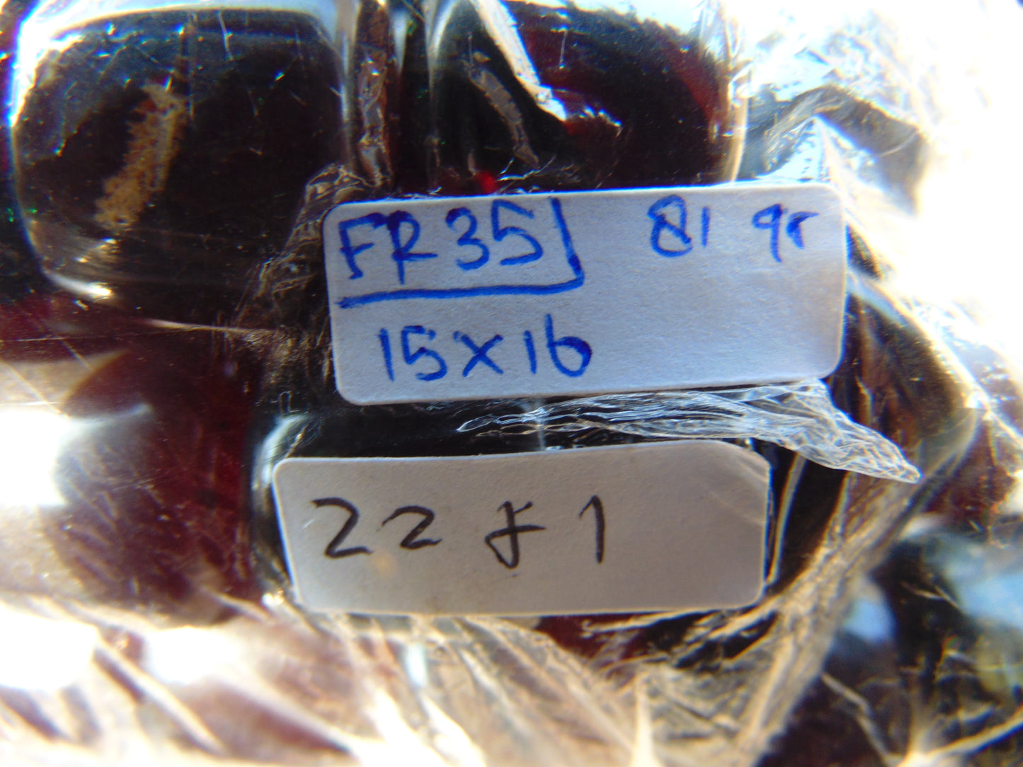 81 gr Komboloi Rosary 22+1 Beads 15x16 mm Indonesian Black Amber for Healing FR35