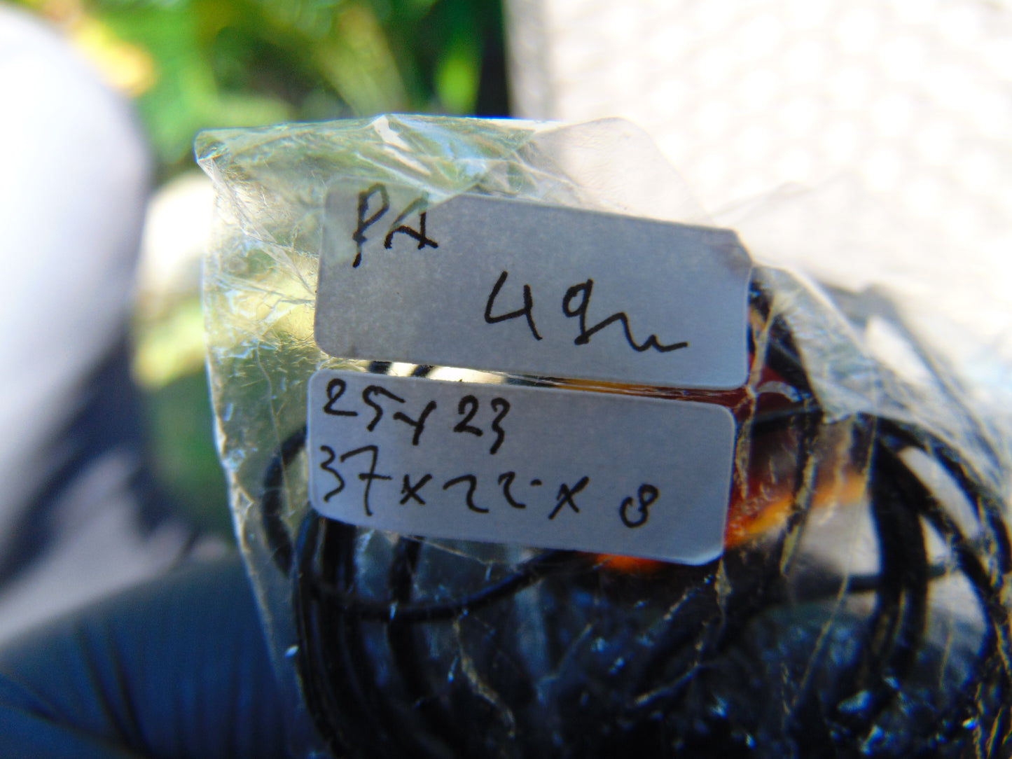 4 gr Comma Pendant Indonesian Blue Amber for Healing 25Y23