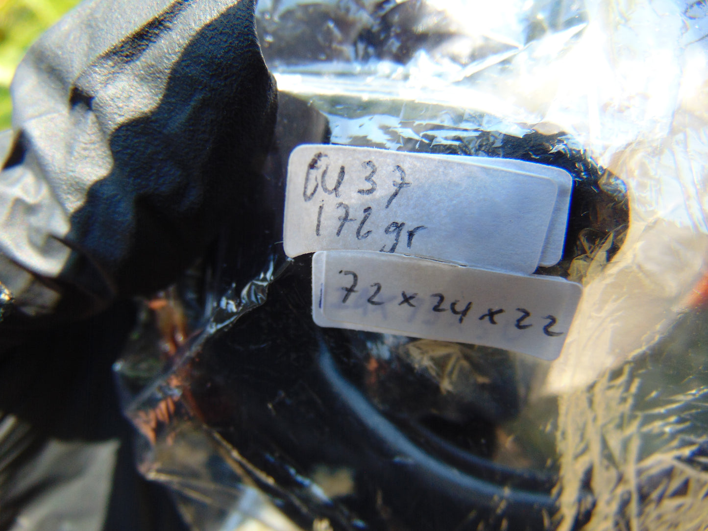 Big Bangle Indonesian Sumatra Dark Blue Amber for Healing Hole Inside 72 mm thickness 24x22 mm