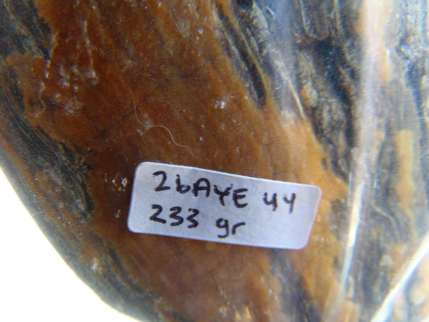 233 gram Polished Indonesia Yellow Aromatic Amber for Healing 26AYE44