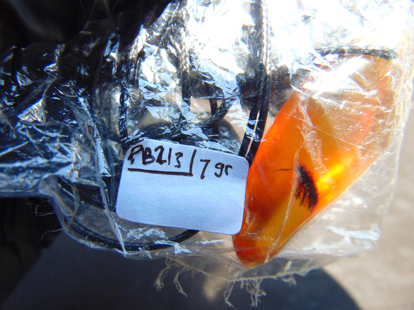 7 gr Pendant Indonesian Blue Amber for Healing PB213