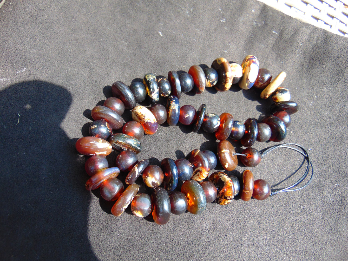Combination Beads Necklace Amber for Healing string 60 cm NK6