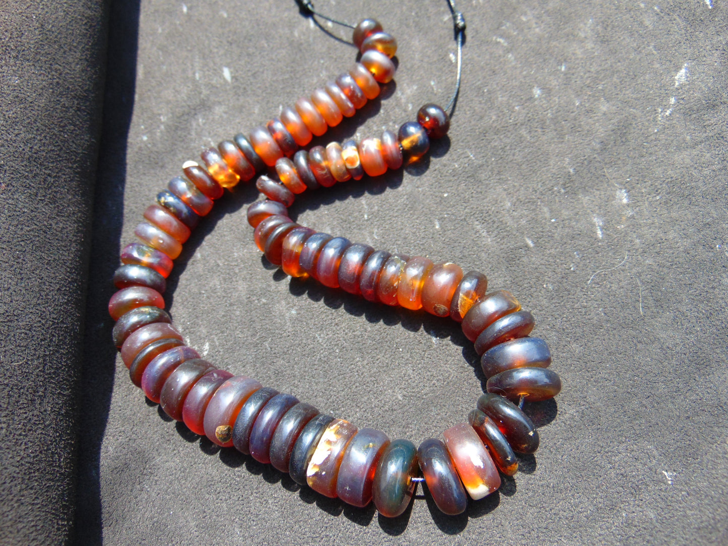 79 gram Small Beads Combination Necklace Indonesian Amber for Healing NE25
