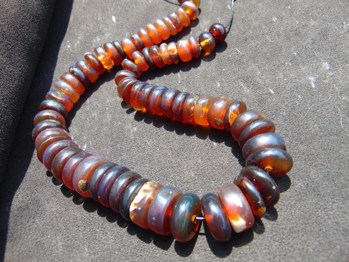 79 gram Small Beads Combination Necklace Indonesian Amber for Healing NE25