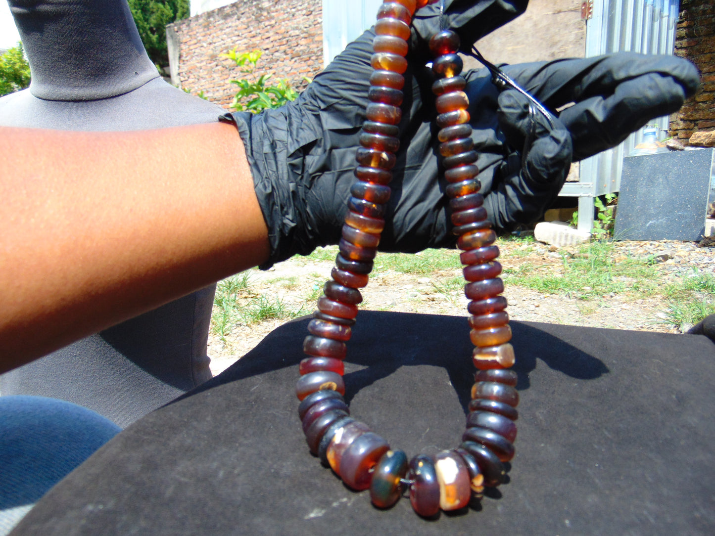 79 gram Small Beads Combination Necklace Indonesian Amber for Healing NE25