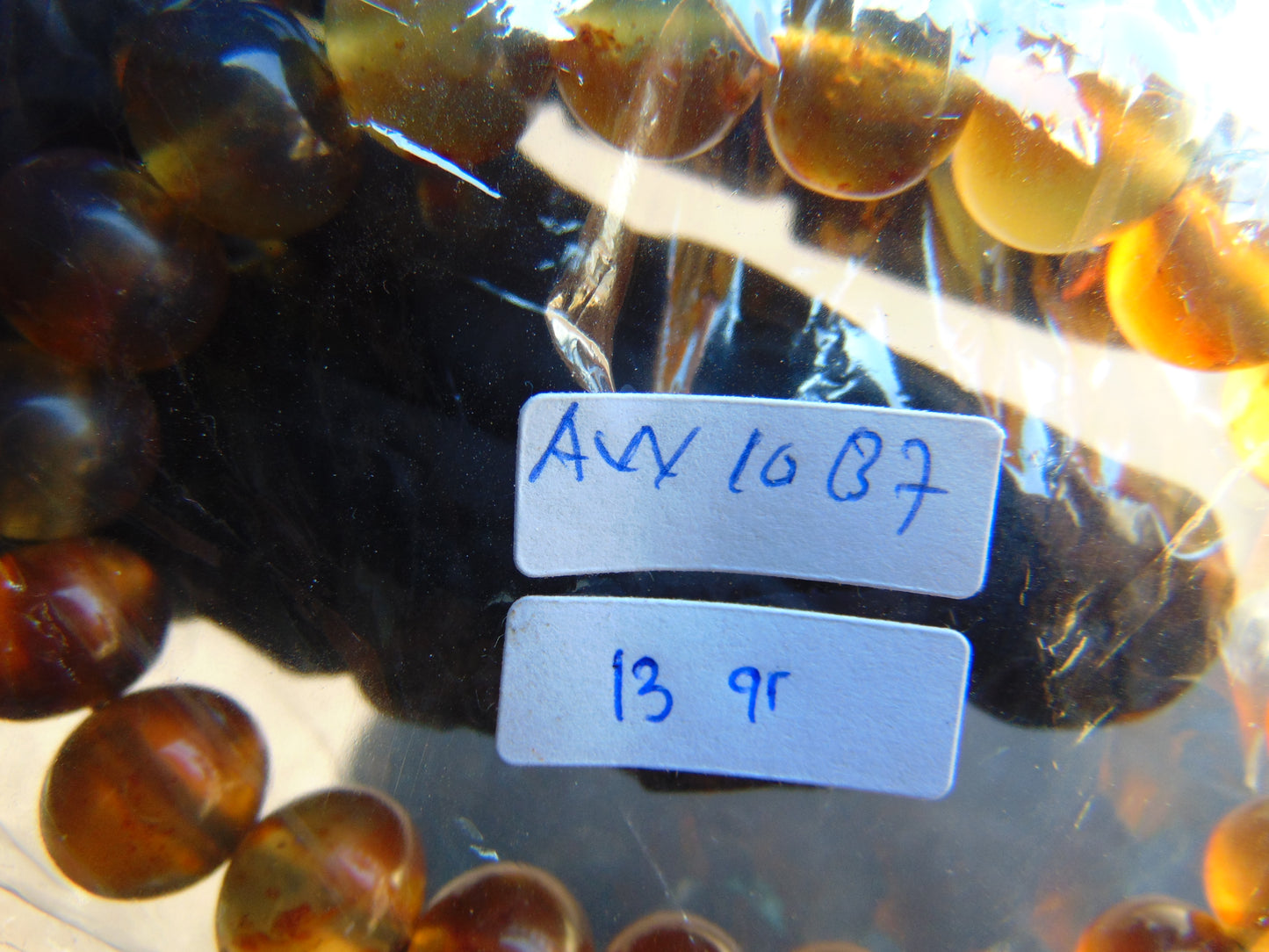 13 Gram Small Beads Bracelet Indonesian Amber for Healing AW10B7