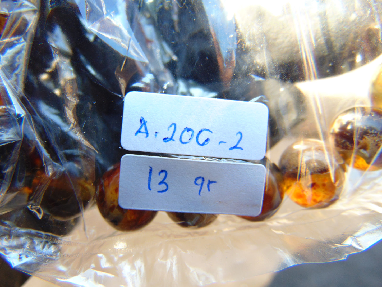 13 Gram Small Beads Bracelet Indonesian Amber for Healing A20G2