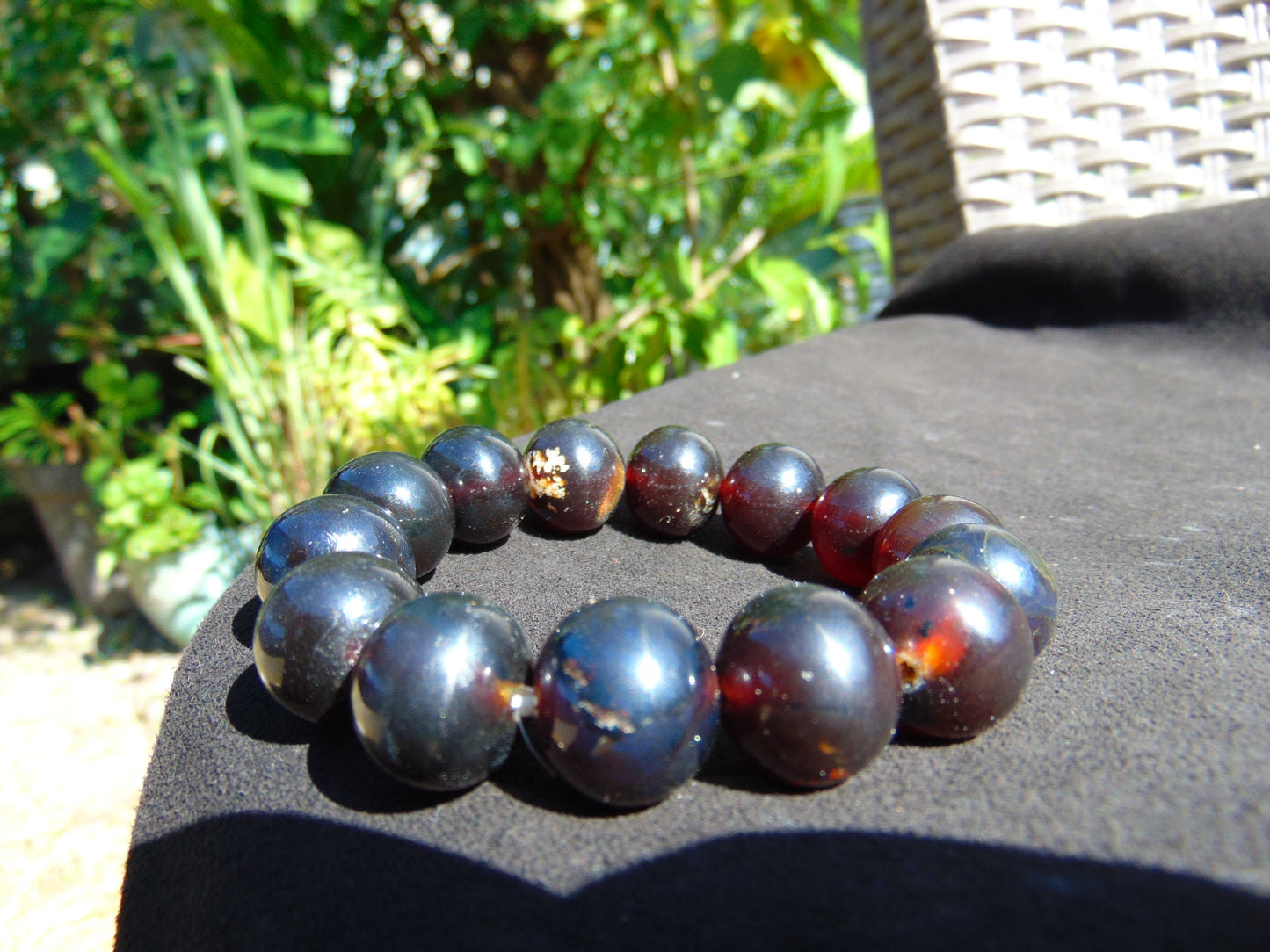 30 Gram 13 Small Beads Bracelet Indonesian Cherry Red Amber for Healing FR61