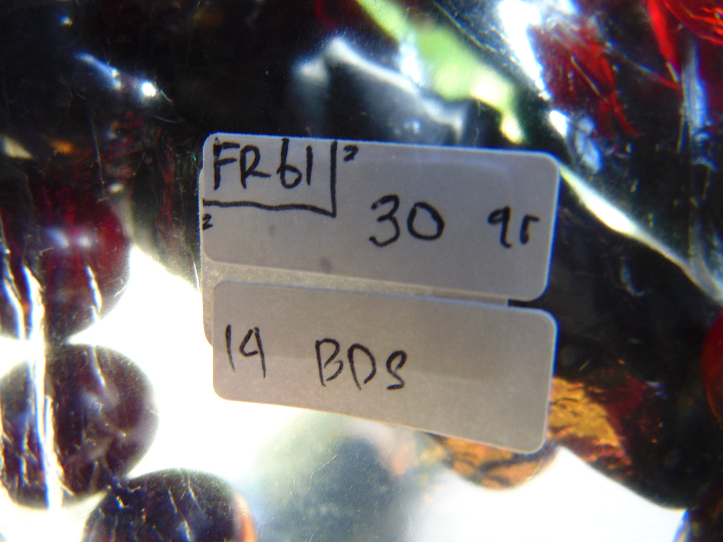 30 Gram 13 Small Beads Bracelet Indonesian Cherry Red Amber for Healing FR61