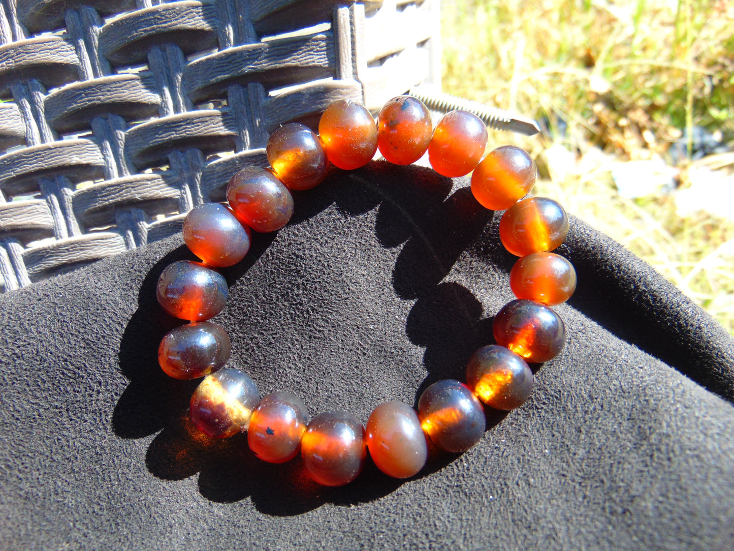 18 Gram 18 small Beads Bracelet Indonesian Honey Amber for Healing SB37
