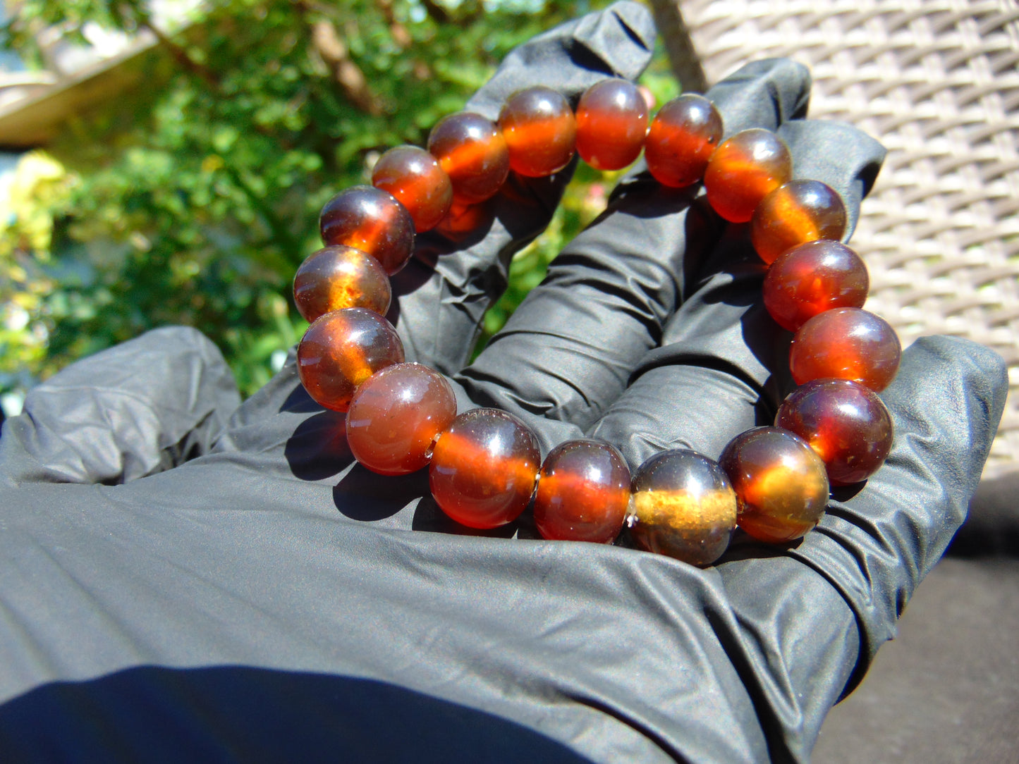18 Gram 18 small Beads Bracelet Indonesian Honey Amber for Healing SB37