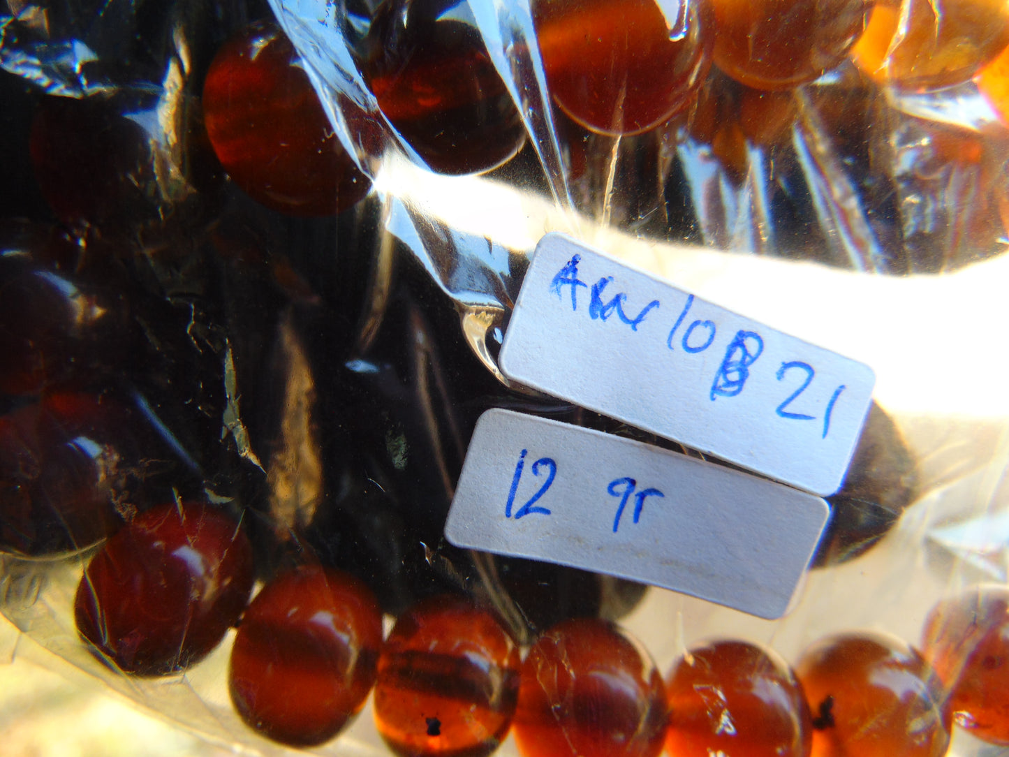 12 Gram Small 20 Beads Bracelet Indonesian Amber for Healing AW10B21