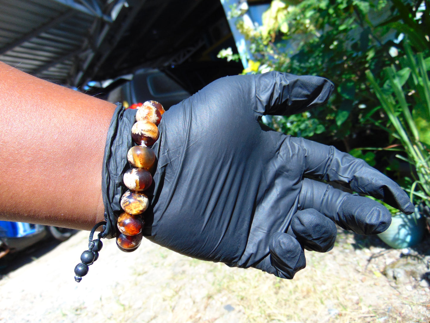18 Gram 18 small Beads Bracelet Indonesian Red White Amber for Healing SB20