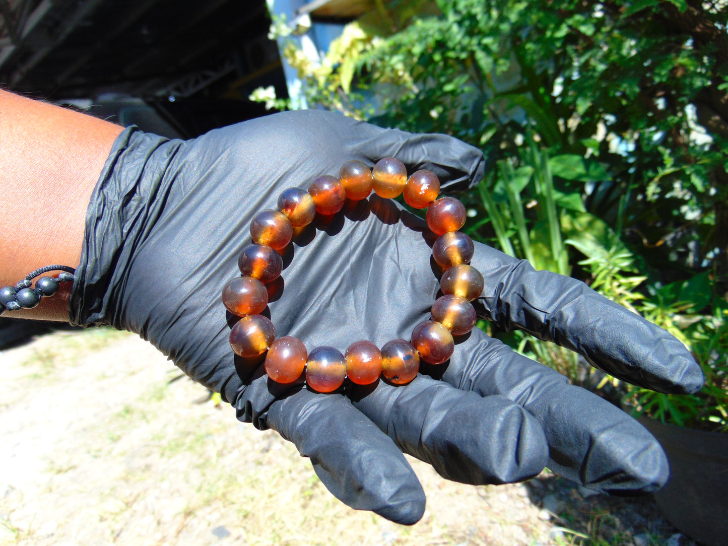 18 Gram 18 Small Beads Bracelet Indonesian Red Amber for Healing SB16