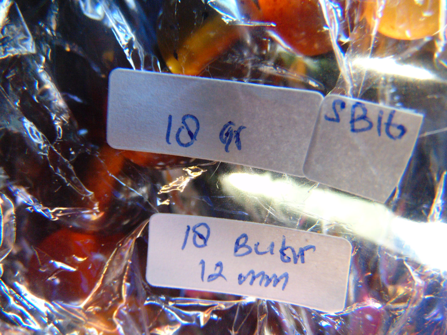 18 Gram 18 Small Beads Bracelet Indonesian Red Amber for Healing SB16