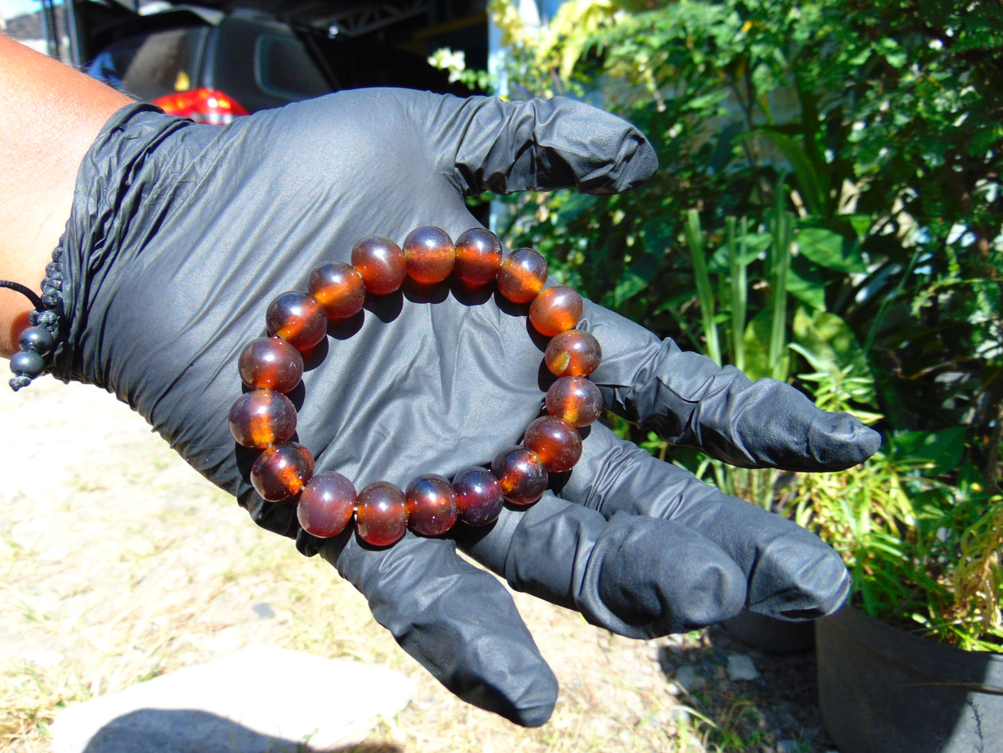 18 Gram 18 Small Beads Bracelet Indonesian Red Amber for Healing SB21