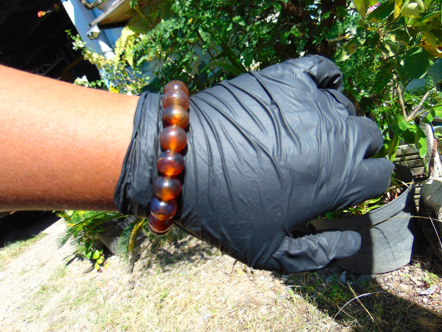 18 Gram 18 small Beads Bracelet Indonesian Yellow Bluish Amber for Healing SB18