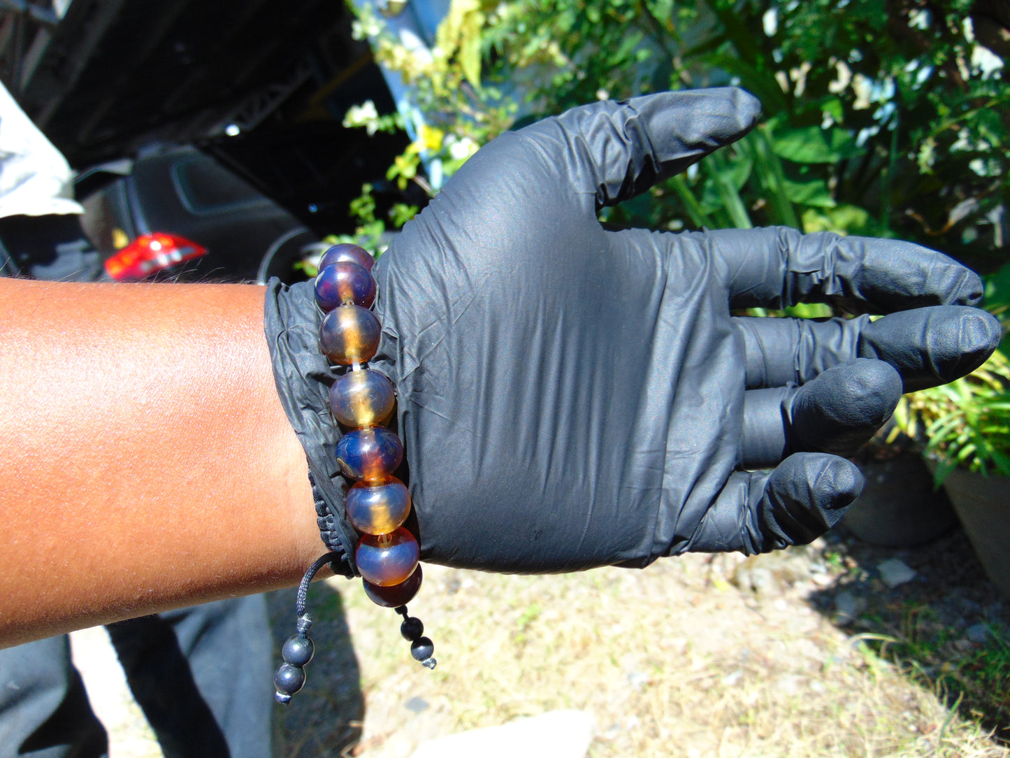 18 Gram 24 Small Beads Bracelet Indonesian Blue Amber for Healing SB17