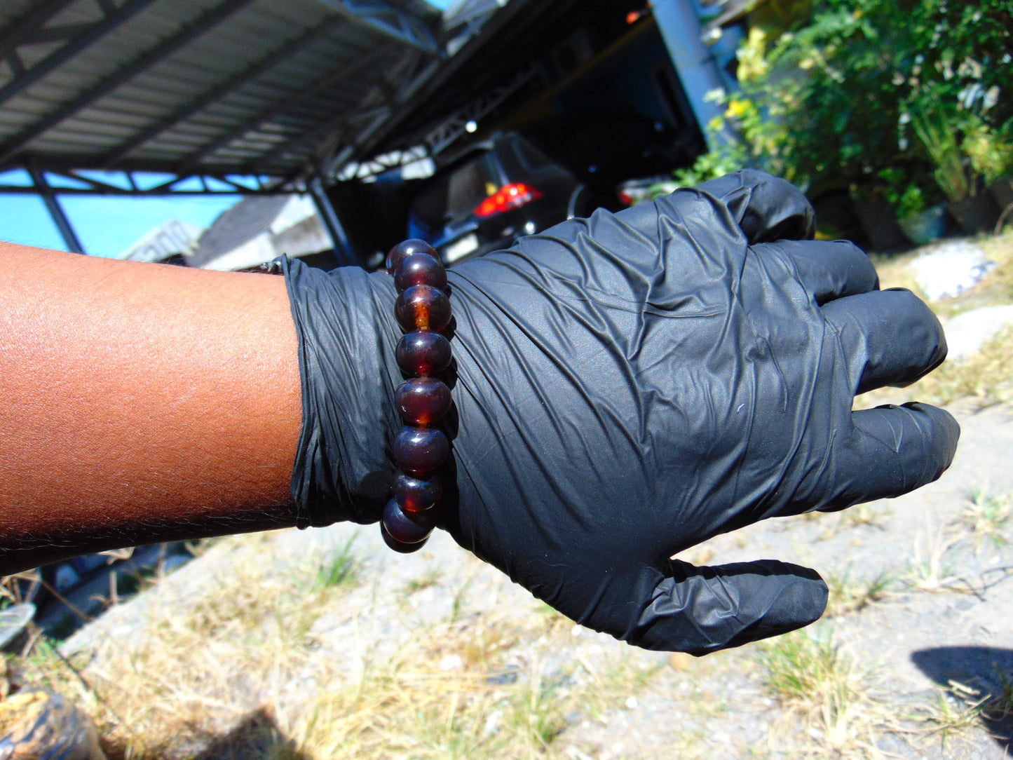 18 Gram 18 Small Beads Bracelet Indonesian Red Amber for Healing SB15