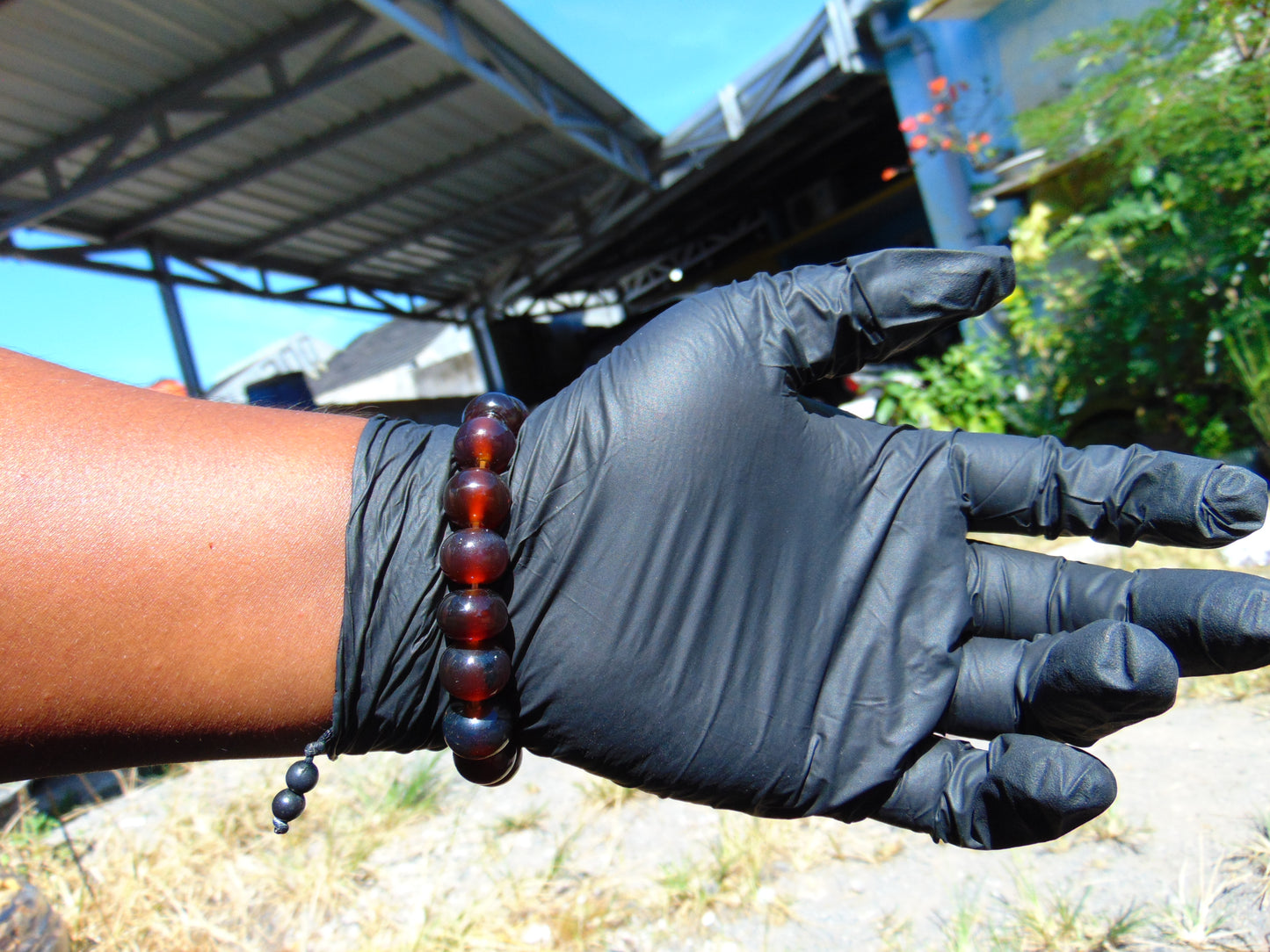 18 Gram 18 Small Beads Bracelet Indonesian Red Amber for Healing SB15