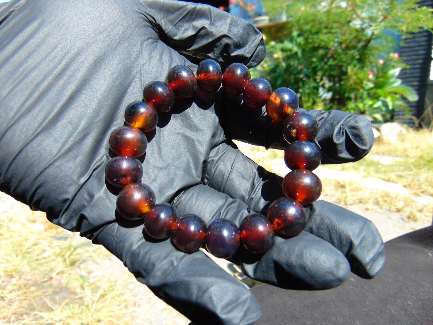 18 Gram 18 Small Beads Bracelet Indonesian Red Amber for Healing SB14