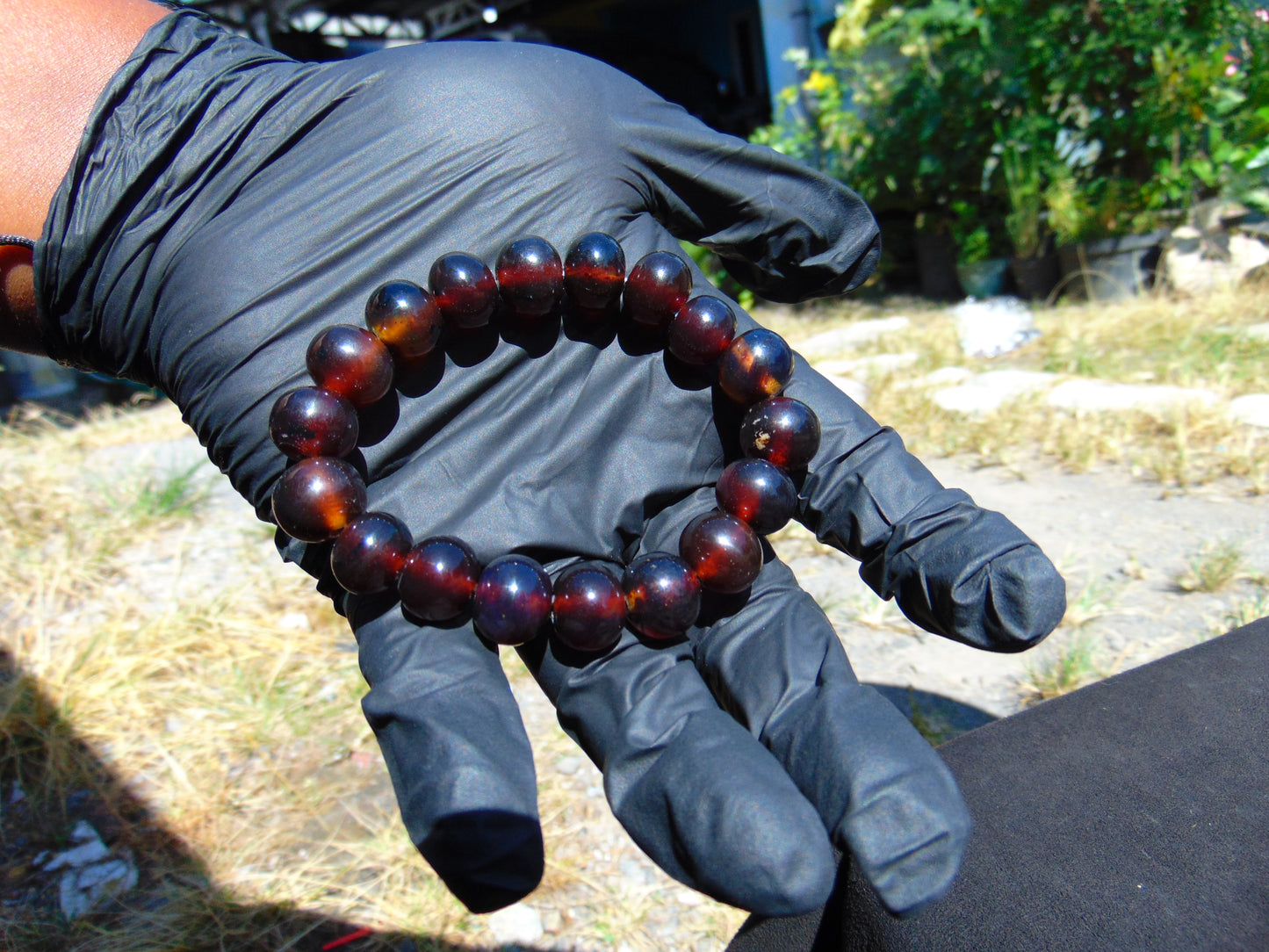 18 Gram 18 Small Beads Bracelet Indonesian Red Amber for Healing SB14