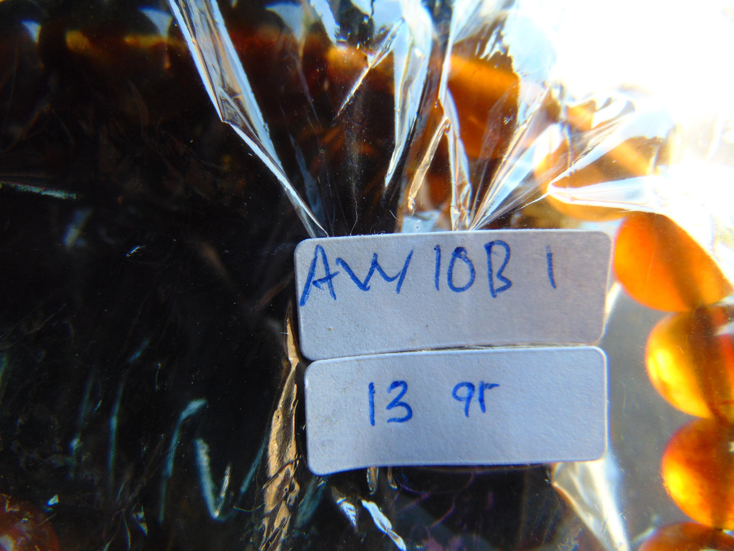 13 Gram Small Beads Bracelet Indonesian Amber for Healing AW10B1