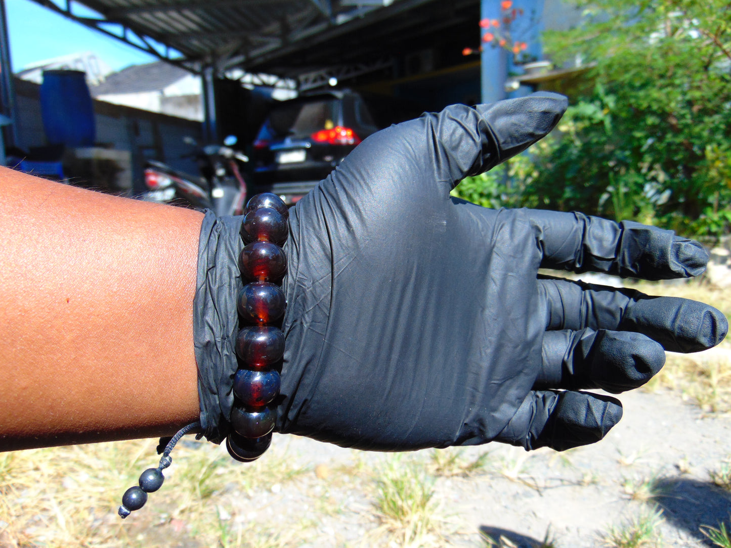18 Gram 18 Small Beads Bracelet Indonesian Red Amber for Healing SB11