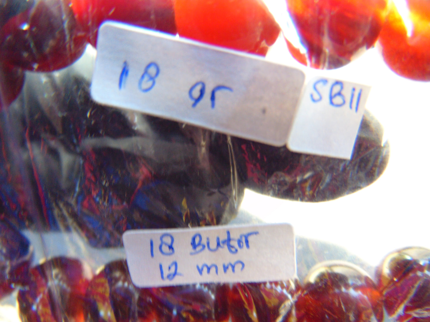18 Gram 18 Small Beads Bracelet Indonesian Red Amber for Healing SB11