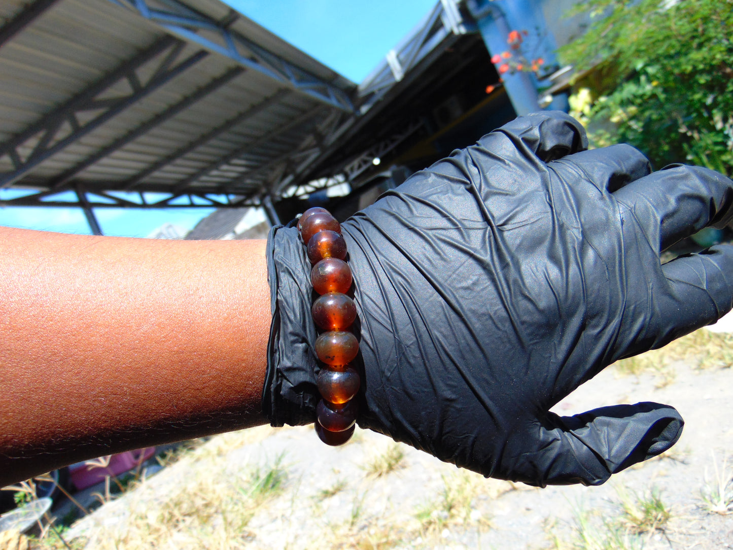 18 Gram 18 small Beads Bracelet Indonesian Cognac Amber for Healing SB22