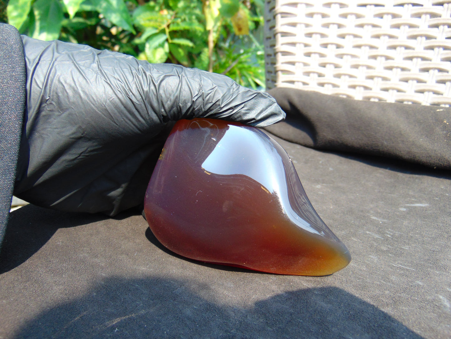 148 gram Full polished Indonesian Purple Amber for Healing AR118