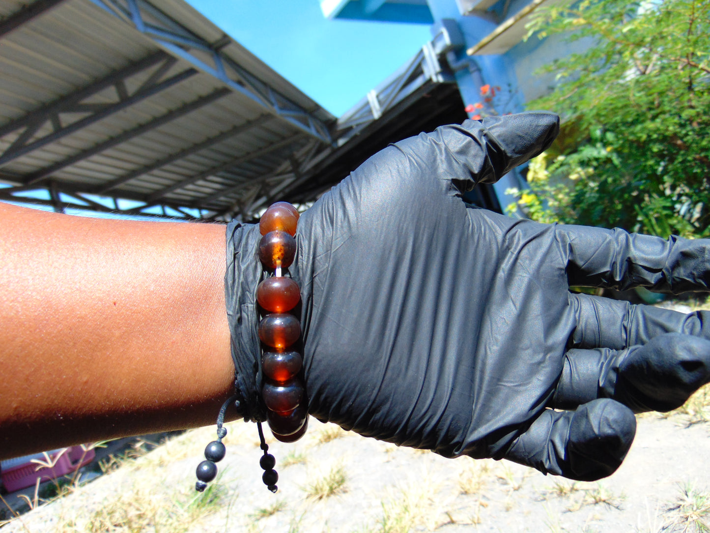 18 Gram 18 small Beads Bracelet Indonesian Cognac Amber for Healing SB22