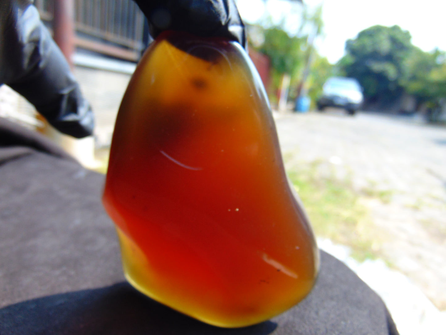 148 gram Full polished Indonesian Purple Amber for Healing AR118