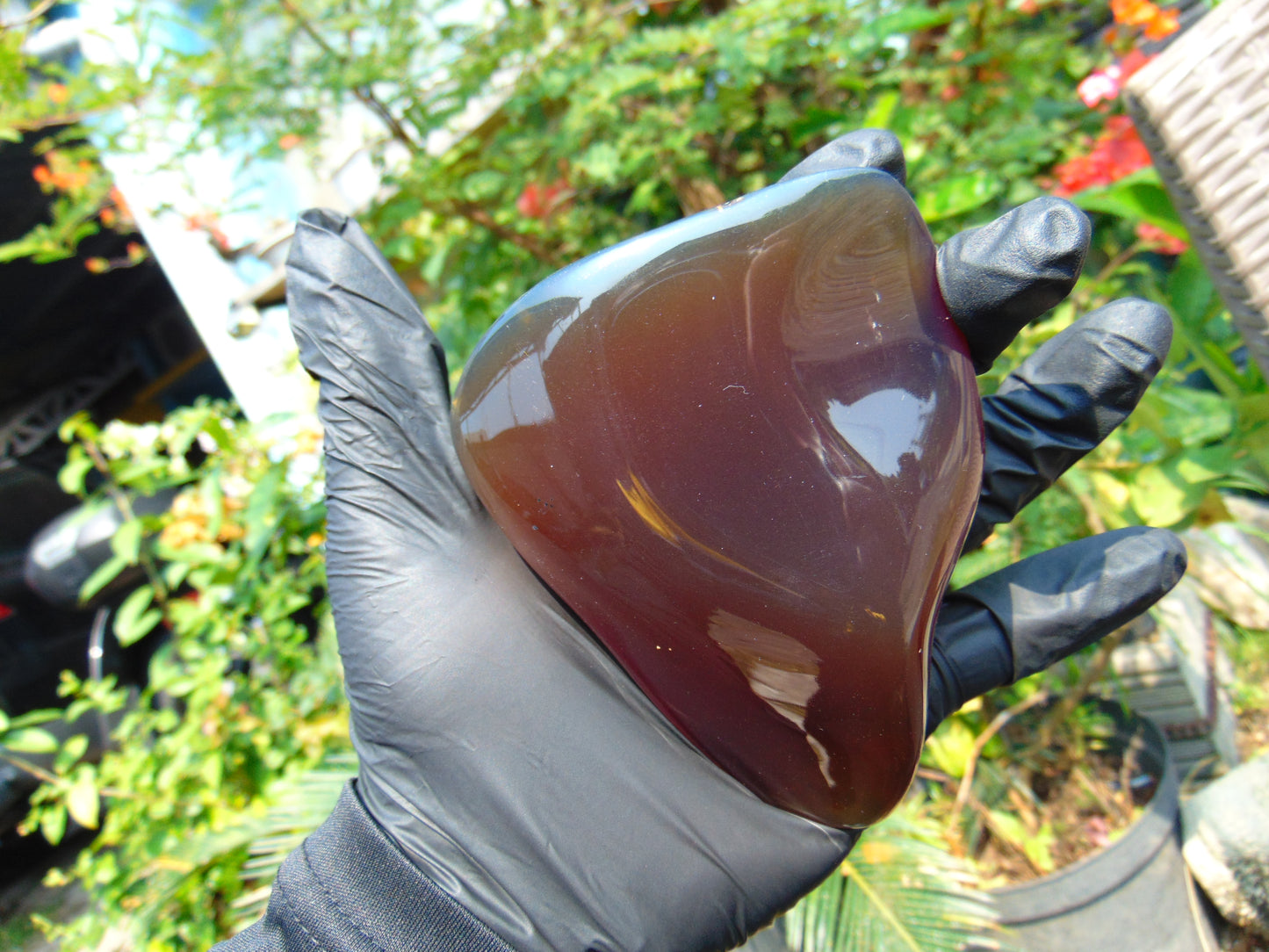 148 gram Full polished Indonesian Purple Amber for Healing AR118