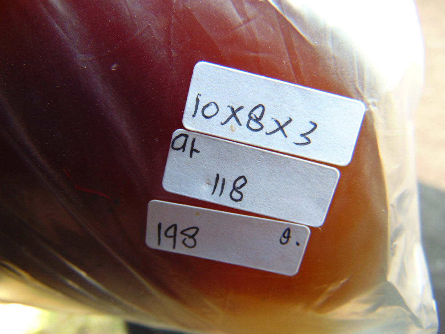 148 gram Full polished Indonesian Purple Amber for Healing AR118