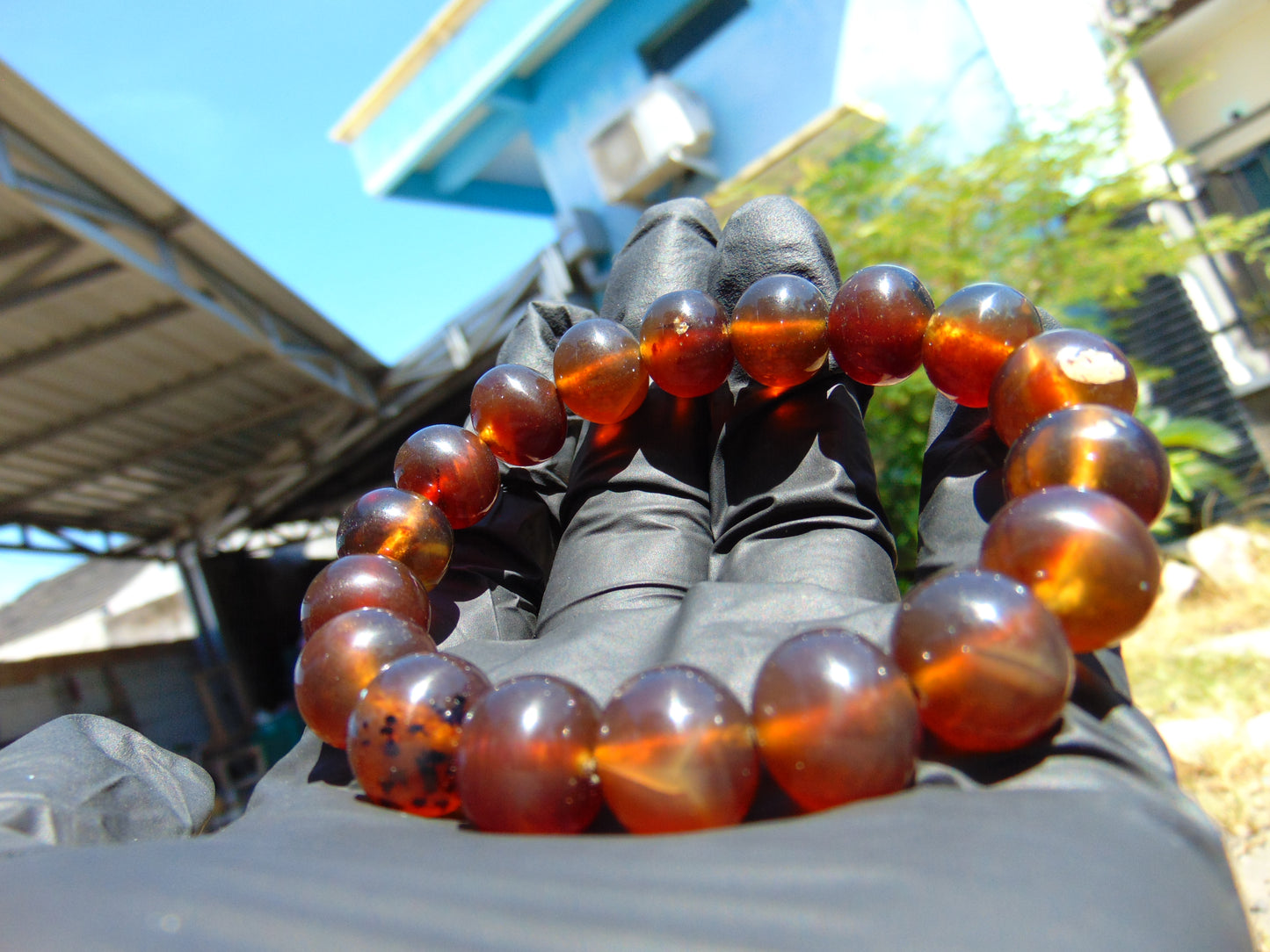 21 Gram 18 Small Beads Bracelet Indonesian Amber for Healing SB2