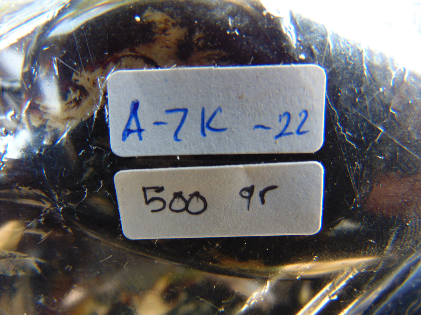 500 gr 7 beads Big Necklace Indonesian dark blue Amber for Healing A7K22